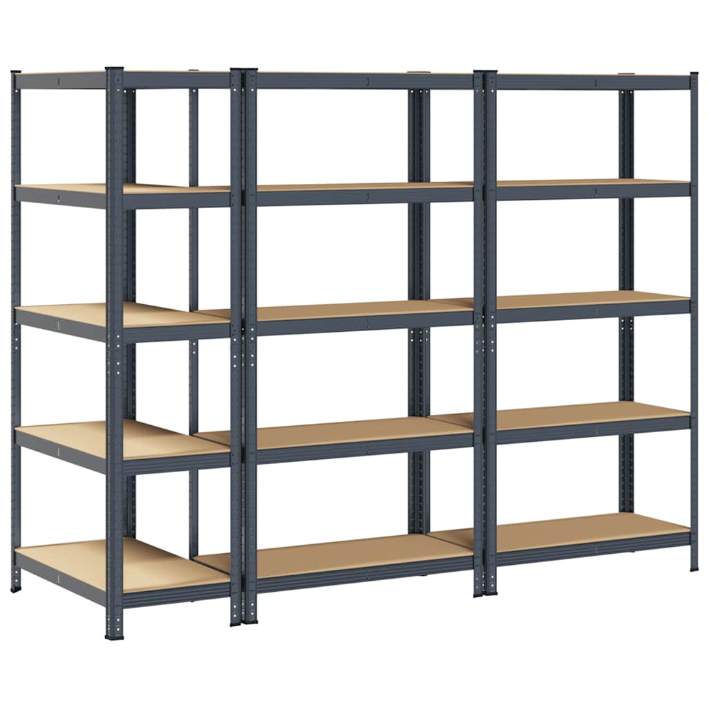 8721158337498_g_en_hd_4 vidaXL 5-Layer Heavy-duty Shelves 3 pcs Anthracite Steel&Engineered Wood - Image 7