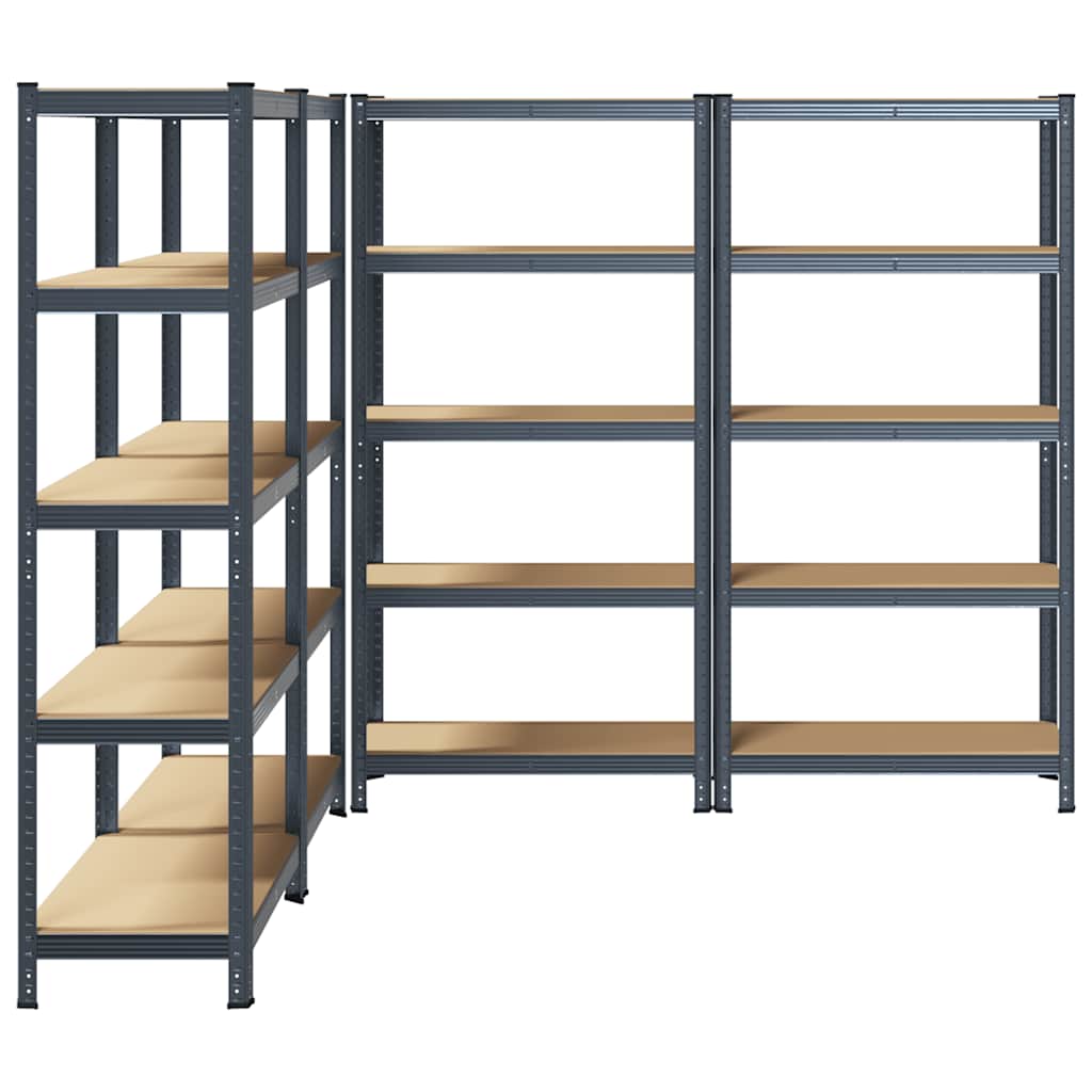 8721158337504_g_en_hd_3 vidaXL 5-Layer Heavy-duty Shelves 4 pcs Anthracite Steel&Engineered Wood - Image 6