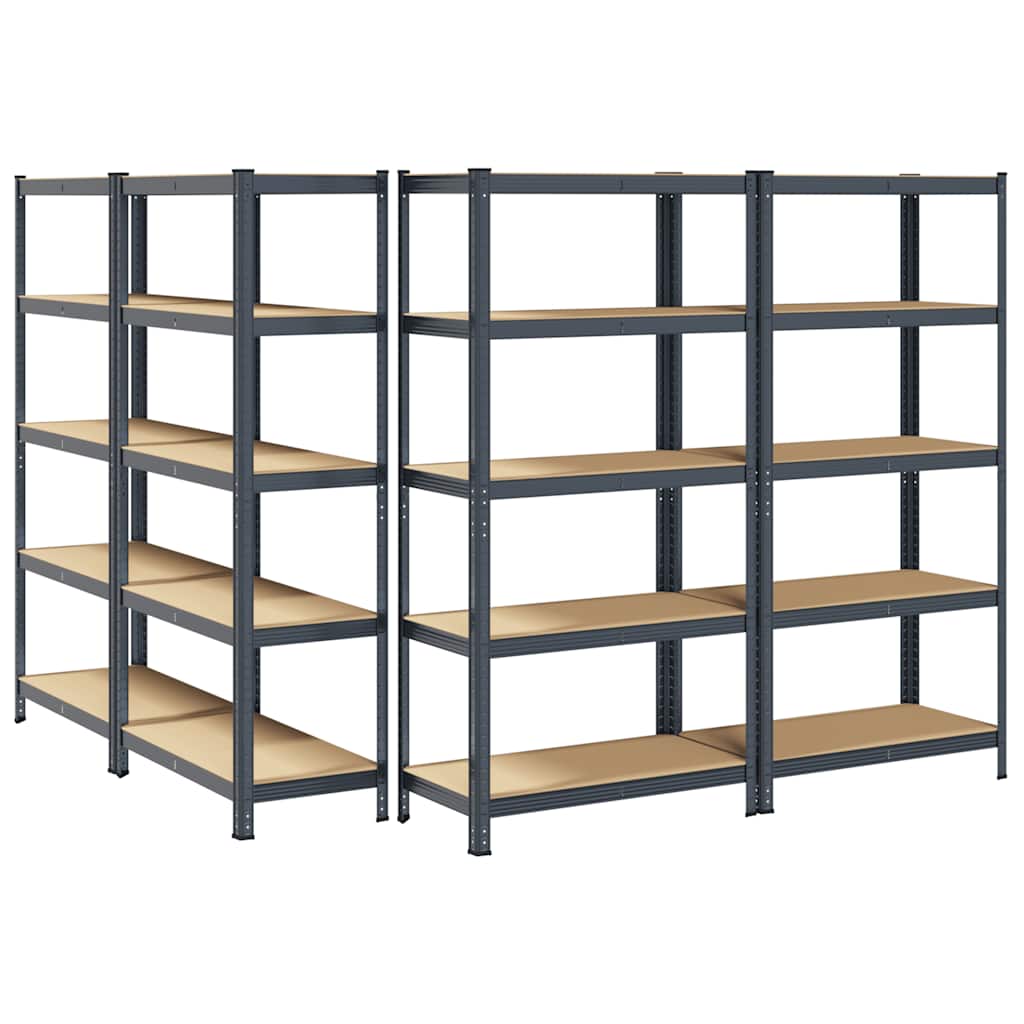 8721158337504_g_en_hd_4 vidaXL 5-Layer Heavy-duty Shelves 4 pcs Anthracite Steel&Engineered Wood - Image 7