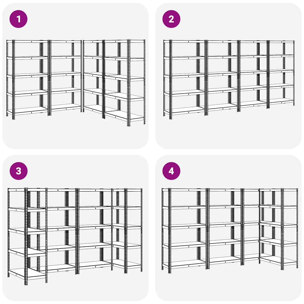 8721158337504_g_en_hd_5 vidaXL 5-Layer Heavy-duty Shelves 4 pcs Anthracite Steel&Engineered Wood - Image 8