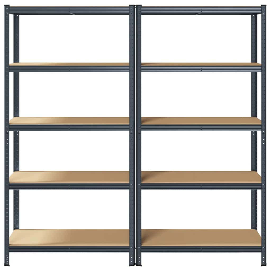 8721158337573_g_en_hd_2 vidaXL 5-Layer Storage Shelves 2 pcs Anthracite Steel&Engineered Wood - Image 5
