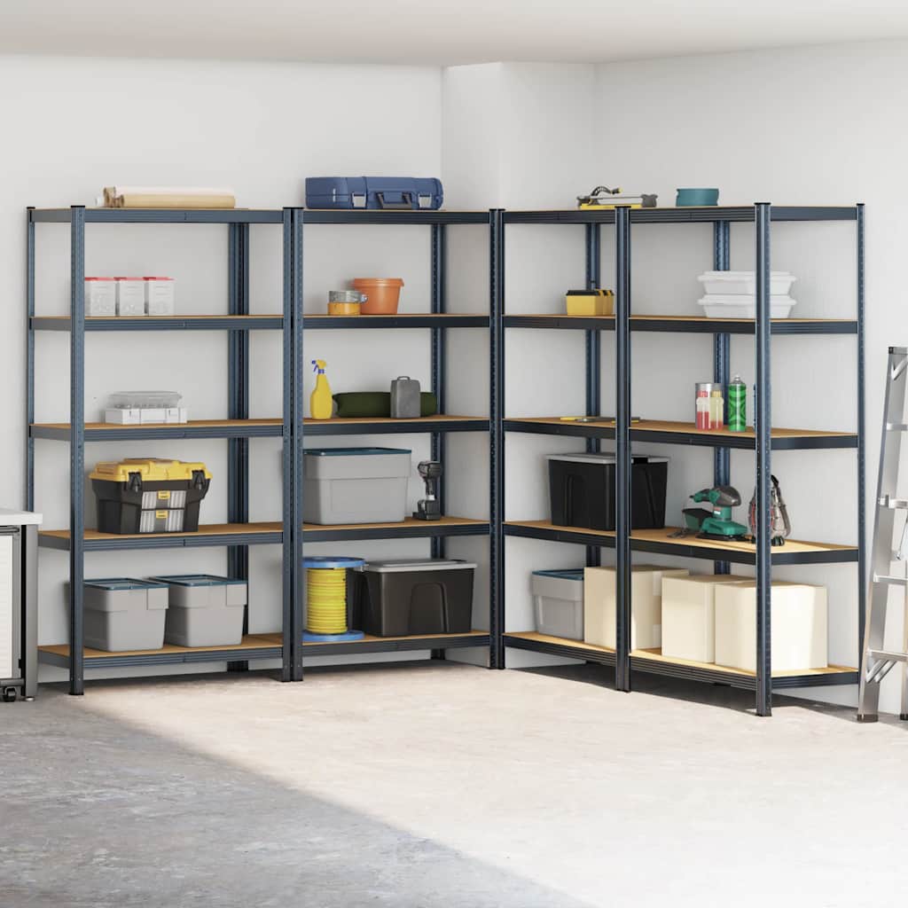 8721158337597_g_en_hd_1 vidaXL 5-Layer Storage Shelves 4 pcs Anthracite Steel&Engineered Wood - Image 4