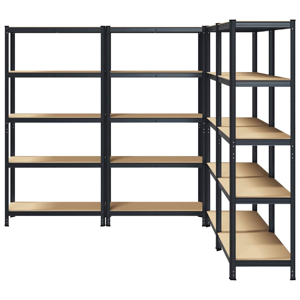 8721158337597_g_en_hd_2 vidaXL 5-Layer Storage Shelves 4 pcs Anthracite Steel&Engineered Wood - Image 5