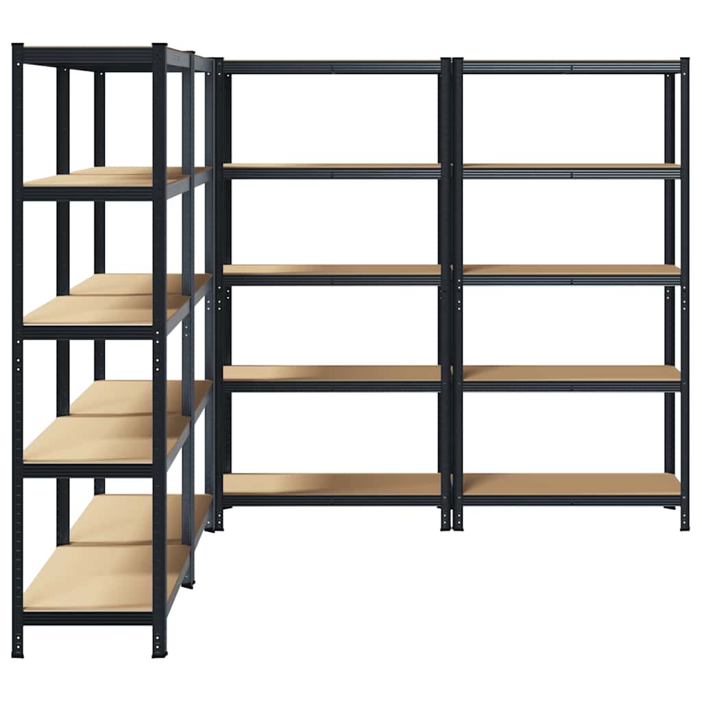 8721158337597_g_en_hd_3 vidaXL 5-Layer Storage Shelves 4 pcs Anthracite Steel&Engineered Wood - Image 6