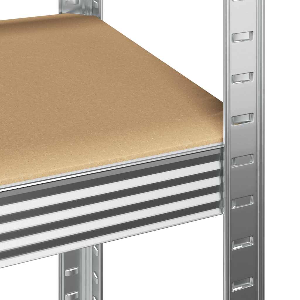 8721158337665_g_en_hd_5 vidaXL 2 Piece 5-Layer Shelves Set Silver Steel&Engineered Wood - Image 8