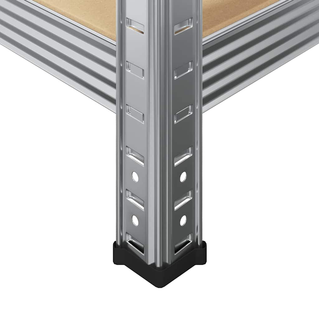 8721158337665_g_en_hd_7 vidaXL 2 Piece 5-Layer Shelves Set Silver Steel&Engineered Wood - Image 10