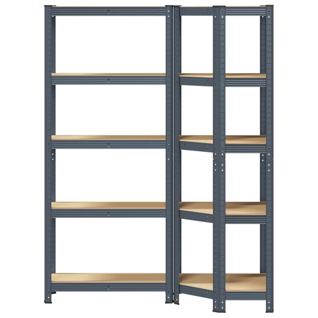 8721158337702_g_en_hd_2 vidaXL 2 Piece 5-Layer Shelves Set Anthracite Steel&Engineered Wood - Image 5
