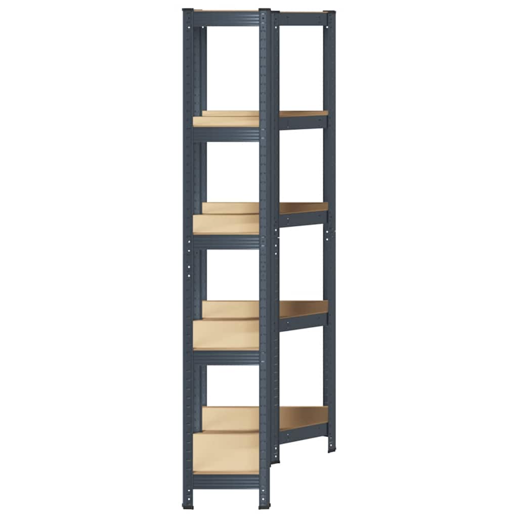 8721158337702_g_en_hd_3 vidaXL 2 Piece 5-Layer Shelves Set Anthracite Steel&Engineered Wood - Image 6