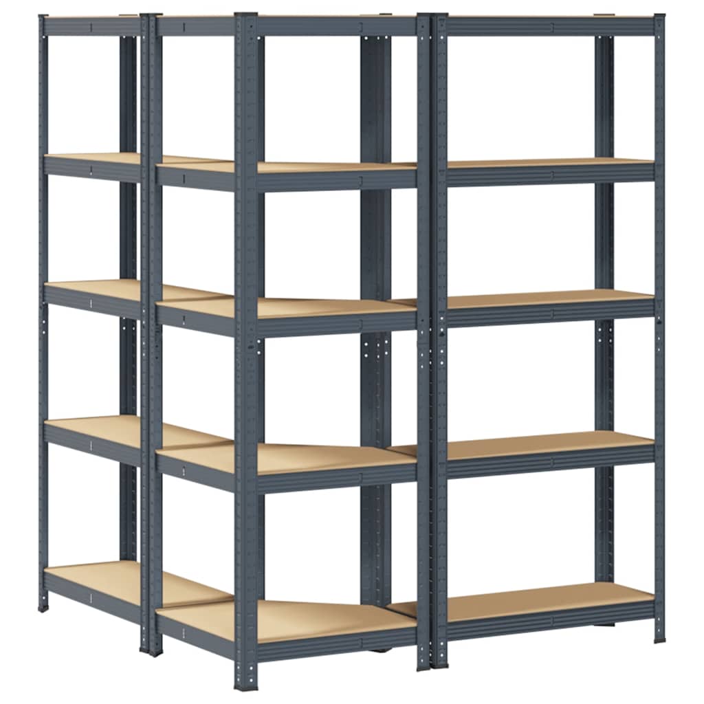 8721158337719_g_en_hd_4 vidaXL 3 Piece 5-Layer Shelves Set Anthracite Steel&Engineered Wood - Image 7