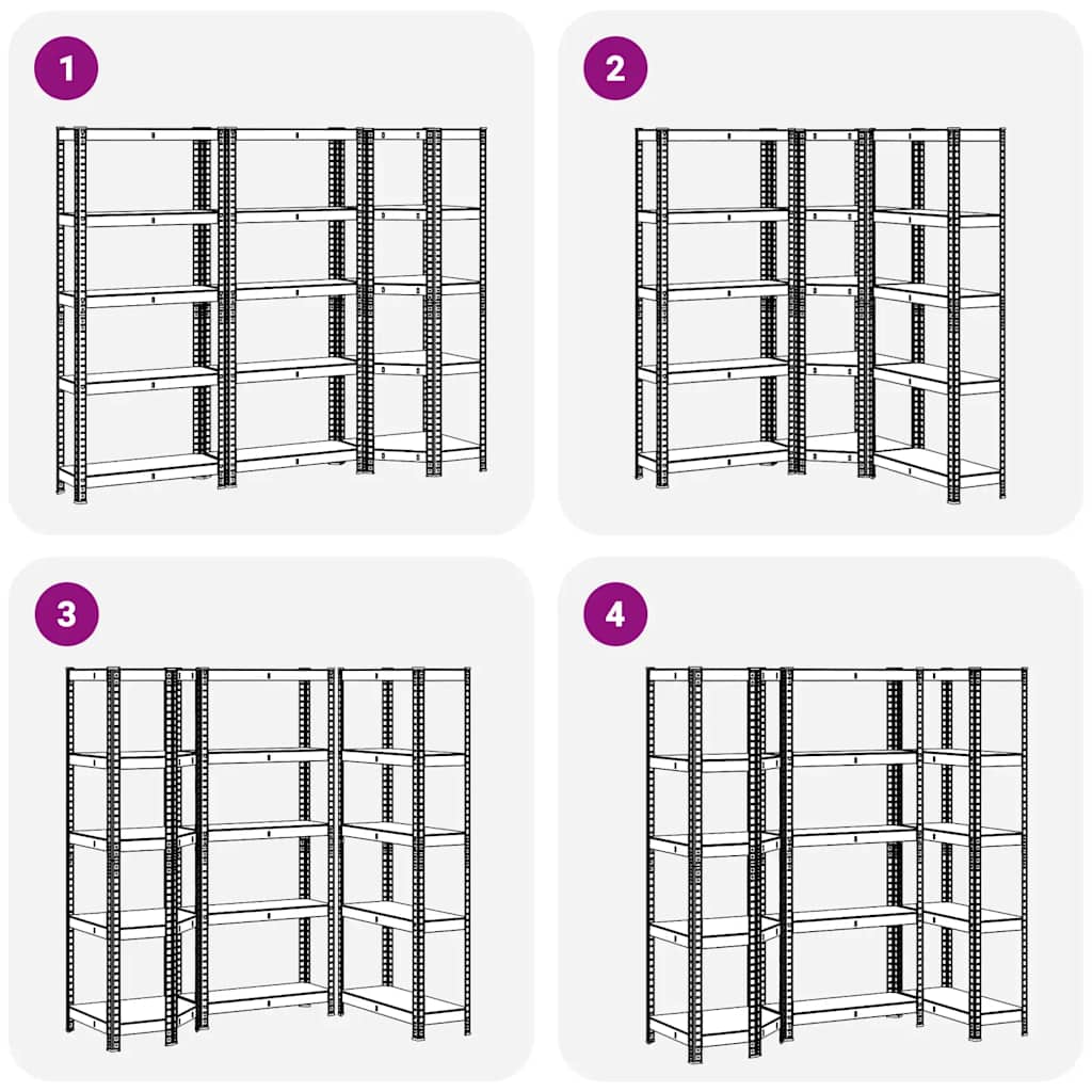 8721158337719_g_en_hd_5 vidaXL 3 Piece 5-Layer Shelves Set Anthracite Steel&Engineered Wood - Image 8
