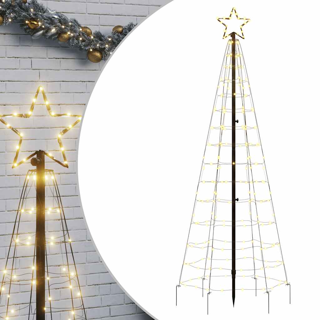 8721158337801_a_en_hd_1 vidaXL LED Christmas Tree with Spikes 220 LEDs Warm White 180 cm - Image 2