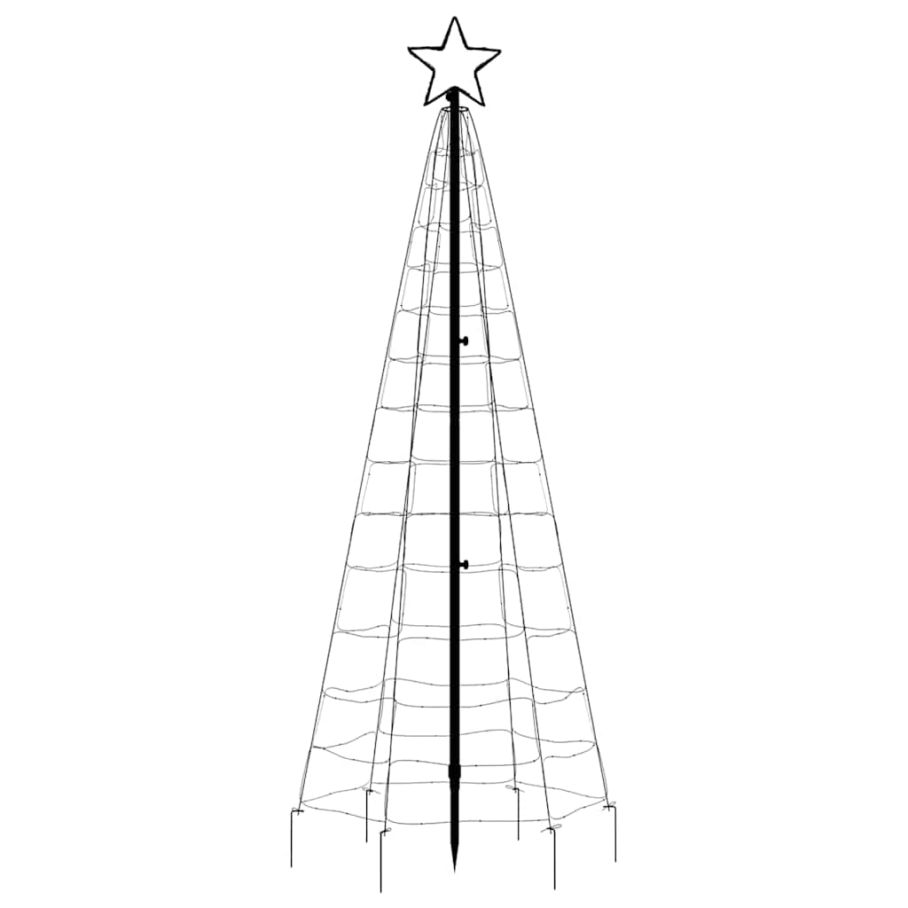 8721158337801_g_en_hd_3 vidaXL LED Christmas Tree with Spikes 220 LEDs Warm White 180 cm - Image 5