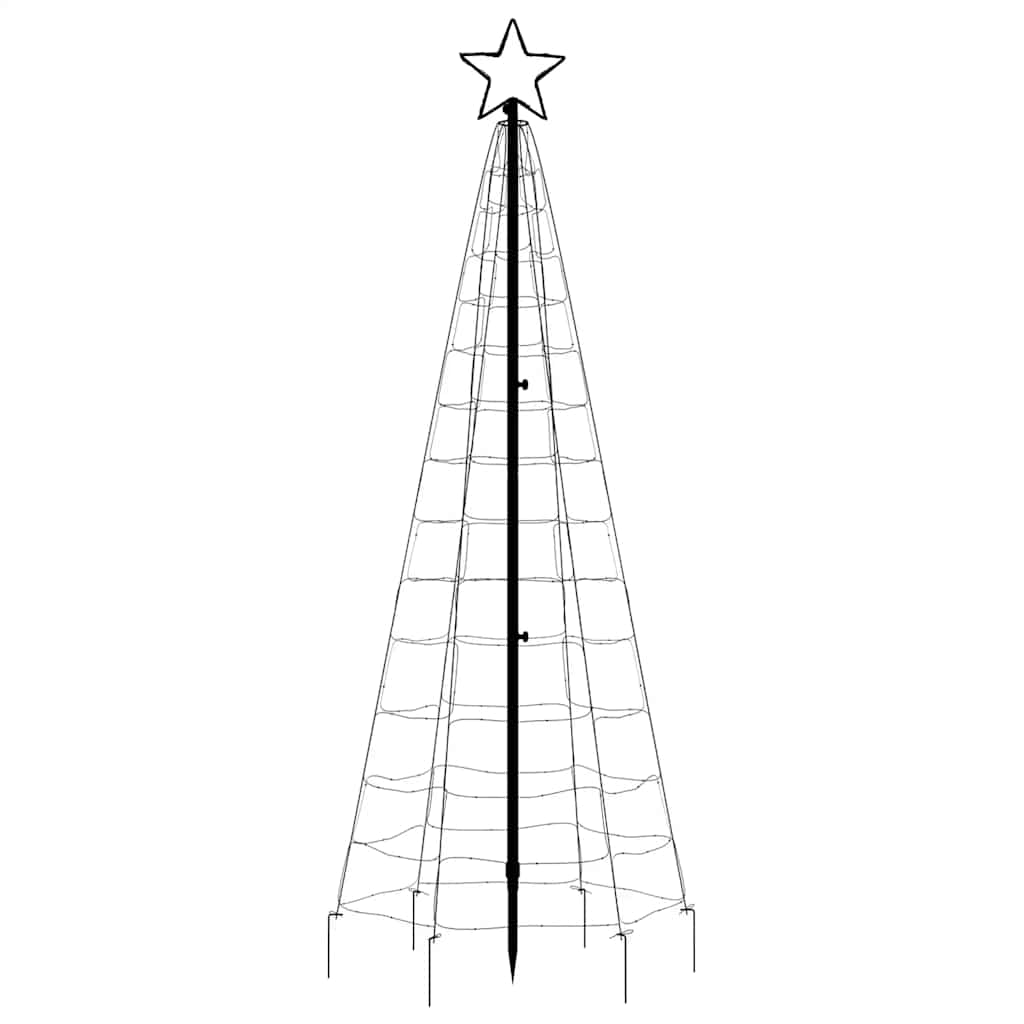 8721158337818_g_en_hd_3 vidaXL LED Christmas Tree with Spikes 220 LEDs Cold White 180 cm - Image 5