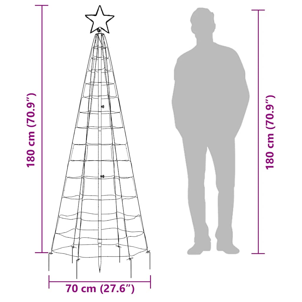 8721158337818_g_en_hd_8 vidaXL LED Christmas Tree with Spikes 220 LEDs Cold White 180 cm - Image 10