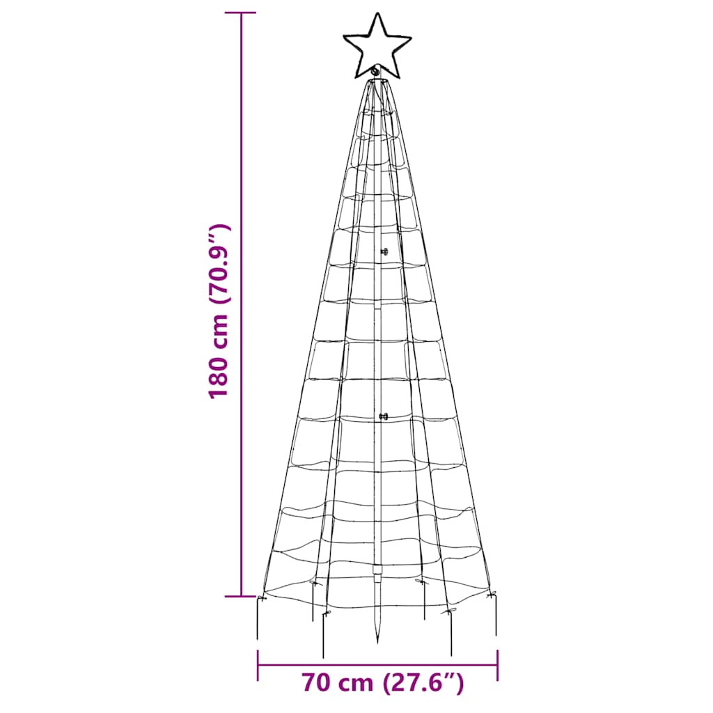 8721158337818_g_en_hd_9 vidaXL LED Christmas Tree with Spikes 220 LEDs Cold White 180 cm - Image 11