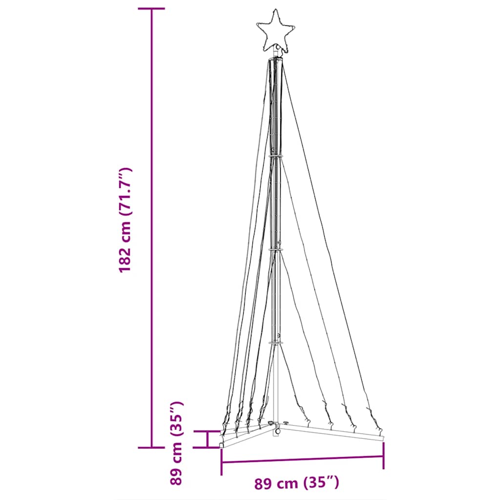 8721158337856_g_en_hd_9 vidaXL LED Christmas Tree 339 LEDs Cold White 182 cm - Image 11
