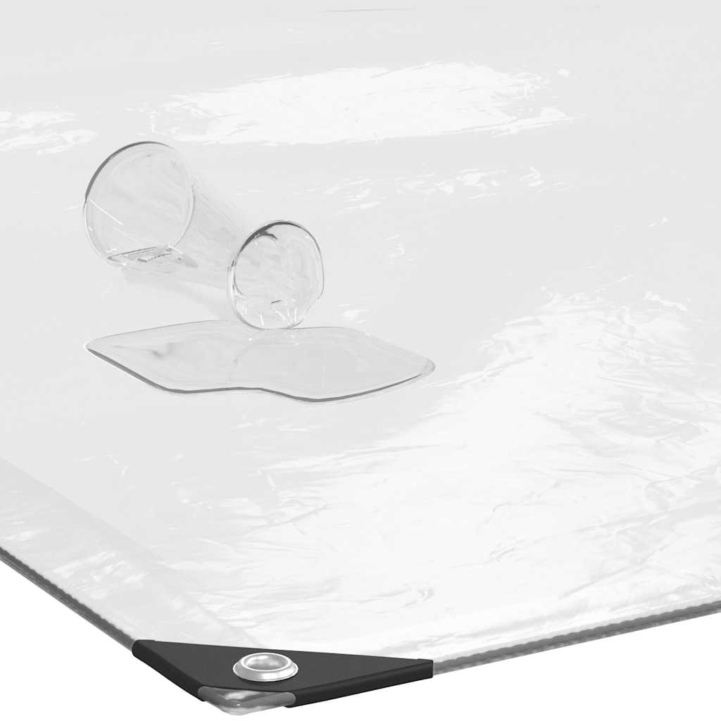 8721158380302_g_en_hd_3 vidaXL Clear Tarpaulin with Eyelets 3x3 m Polyethylene - Image 4