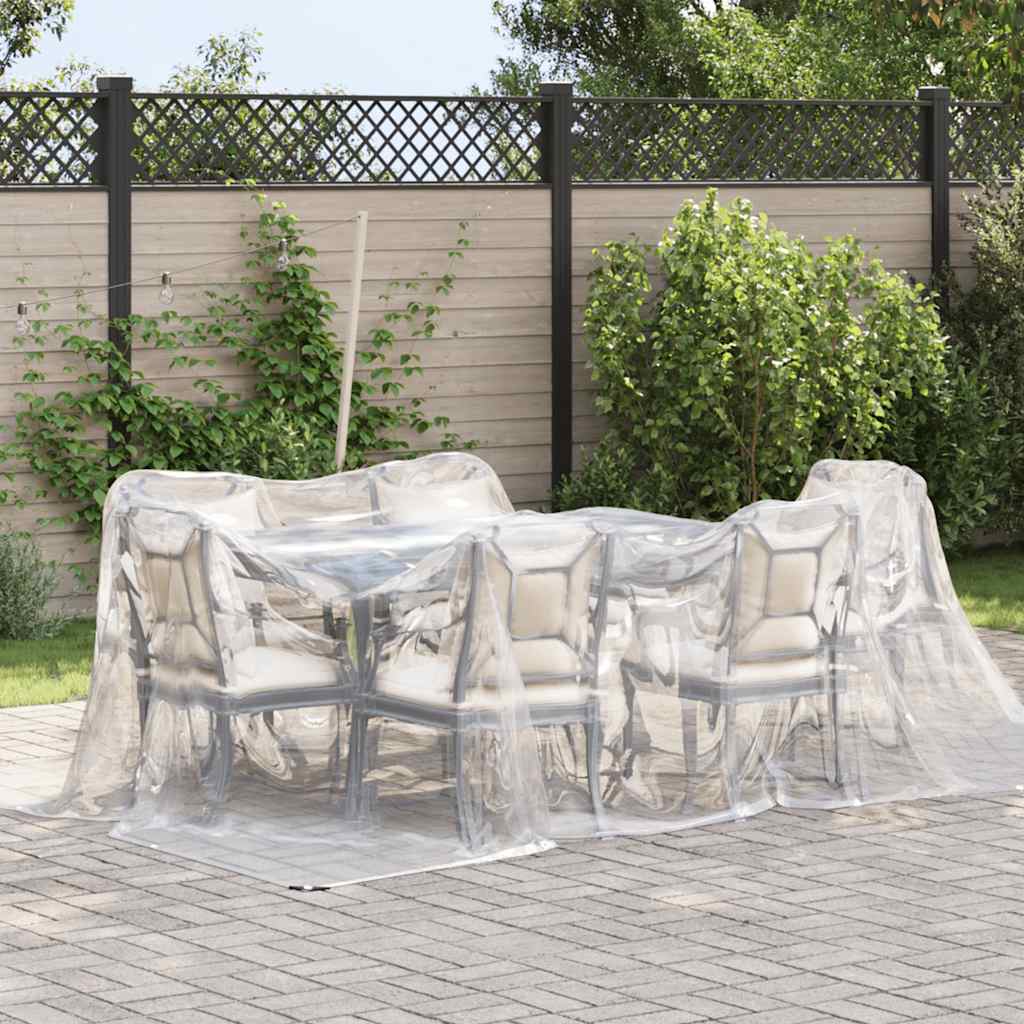 8721158380319_g_en_hd_1 vidaXL Clear Tarpaulin with Eyelets 3x4 m Polyethylene - Image 2
