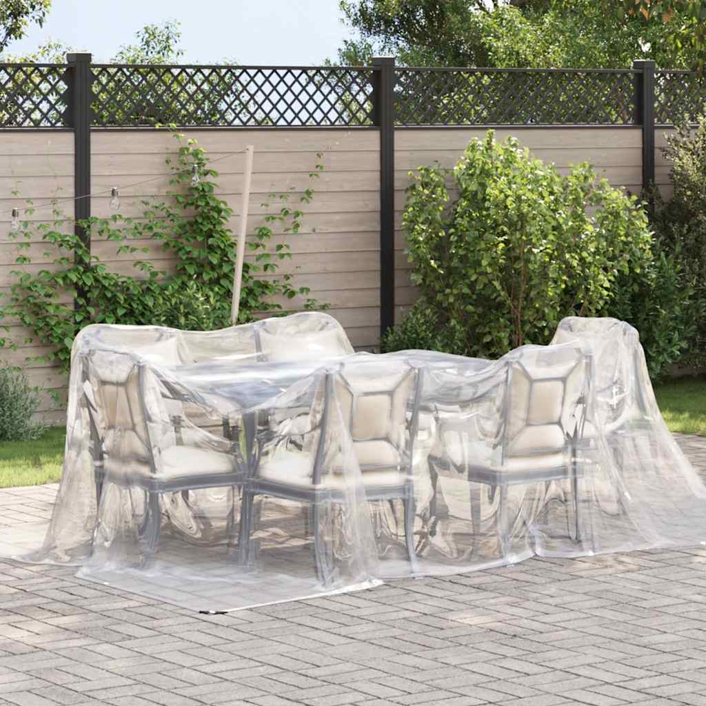 8721158380326_g_en_hd_1 vidaXL Clear Tarpaulin with Eyelets 3x5 m Polyethylene - Image 2