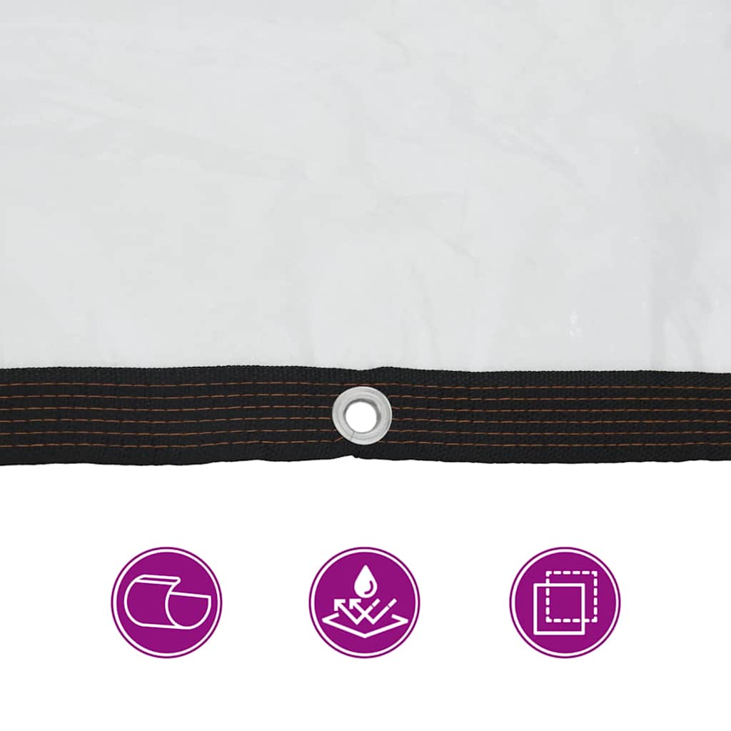 8721158380746_g_en_hd_8 vidaXL Clear Tarpaulin with Eyelets 3x3 m Polyethylene - Image 9