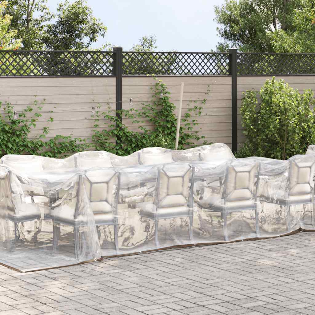 8721158380784_g_en_hd_1 vidaXL Clear Tarpaulin with Eyelets 3x8 m Polyethylene - Image 2
