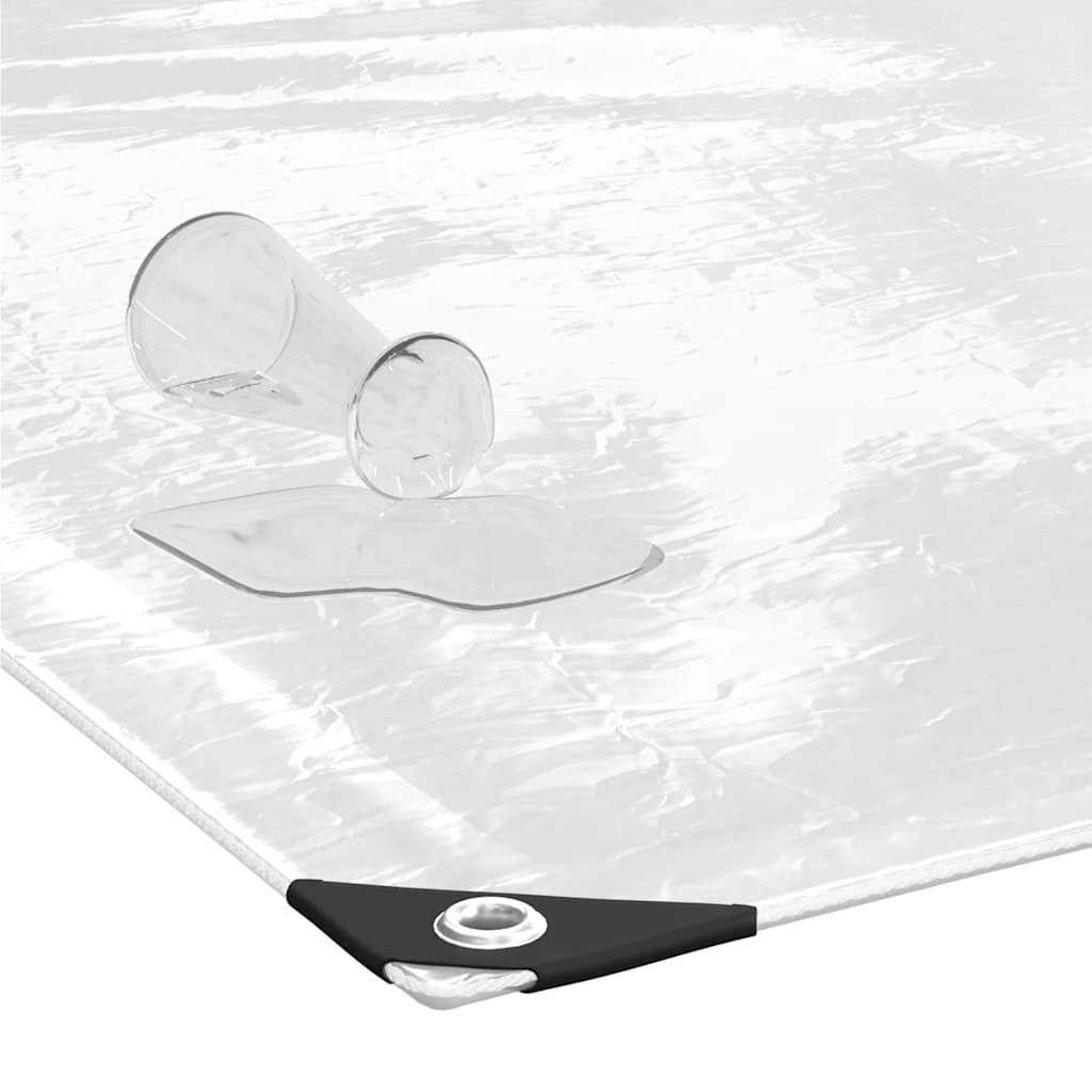 8721158381187_g_en_hd_3 vidaXL Clear Tarpaulin with Eyelets 3x3 m PVC - Image 4