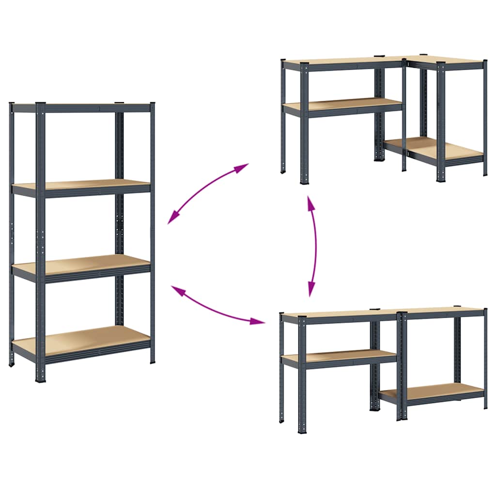 8721158392244_g_en_hd_5 vidaXL 4-Layer Storage Shelf Anthracite Steel&Engineered Wood - Image 8
