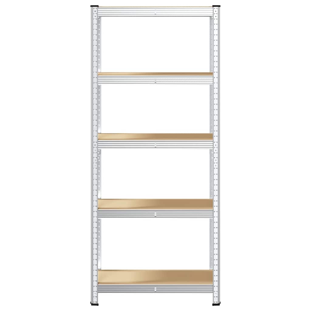 8721158392268_g_en_hd_2 vidaXL 5-Layer Storage Shelf Silver Steel&Engineered Wood - Image 5