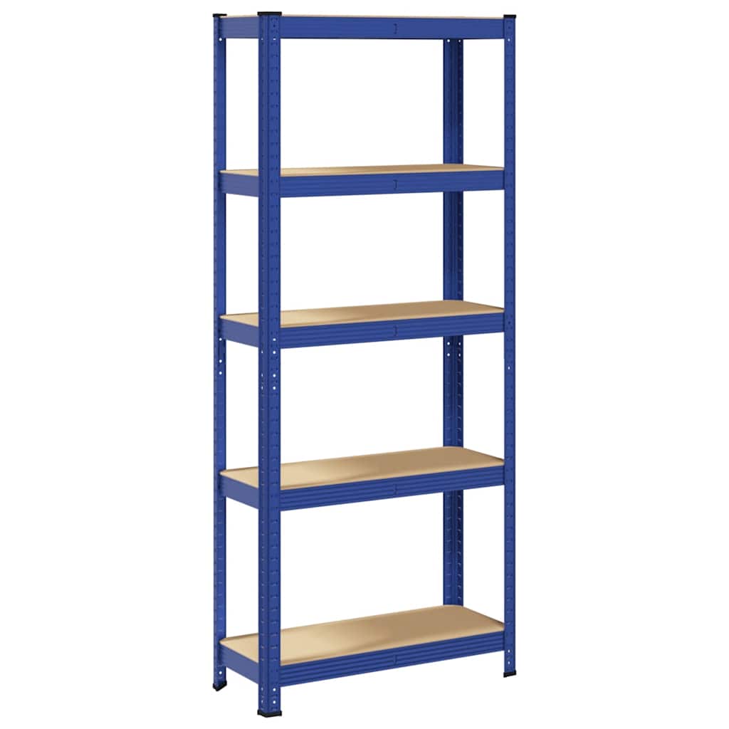8721158392282_g_en_hd_4 vidaXL 5-Layer Storage Shelf Blue Steel&Engineered Wood - Image 7
