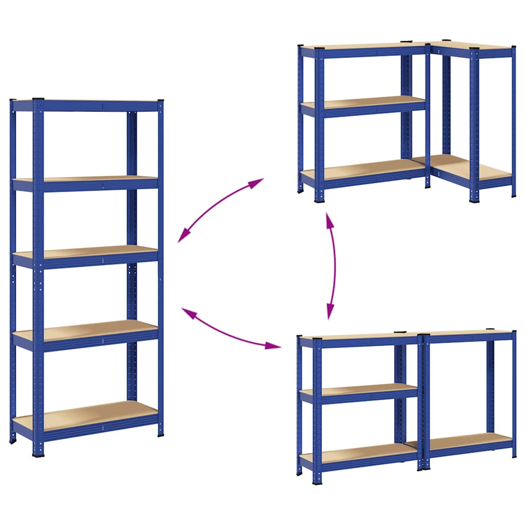 8721158392282_g_en_hd_5 vidaXL 5-Layer Storage Shelf Blue Steel&Engineered Wood - Image 8