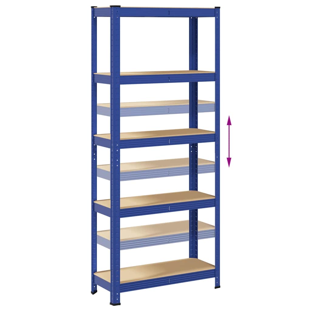 8721158392282_g_en_hd_6 vidaXL 5-Layer Storage Shelf Blue Steel&Engineered Wood - Image 9