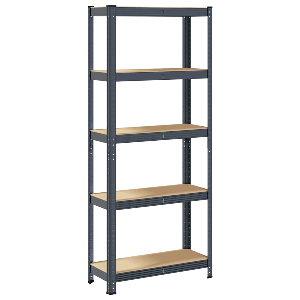 8721158392305_a_en_hd_1 vidaXL 5-Layer Storage Shelf Anthracite Steel&Engineered Wood - Image 2
