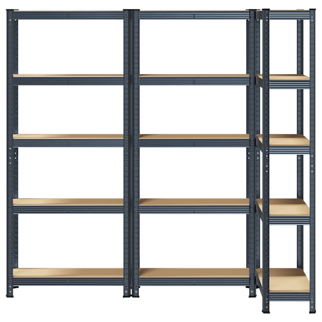 8721158392312_g_en_hd_2 vidaXL 5-Layer Storage Shelves 3 pcs Anthracite Steel&Engineered Wood - Image 5
