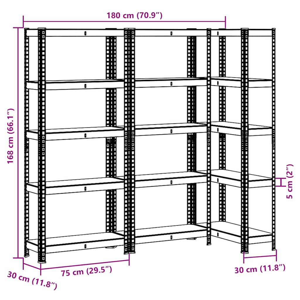 8721158392312_g_en_hd_9 vidaXL 5-Layer Storage Shelves 3 pcs Anthracite Steel&Engineered Wood - Image 12
