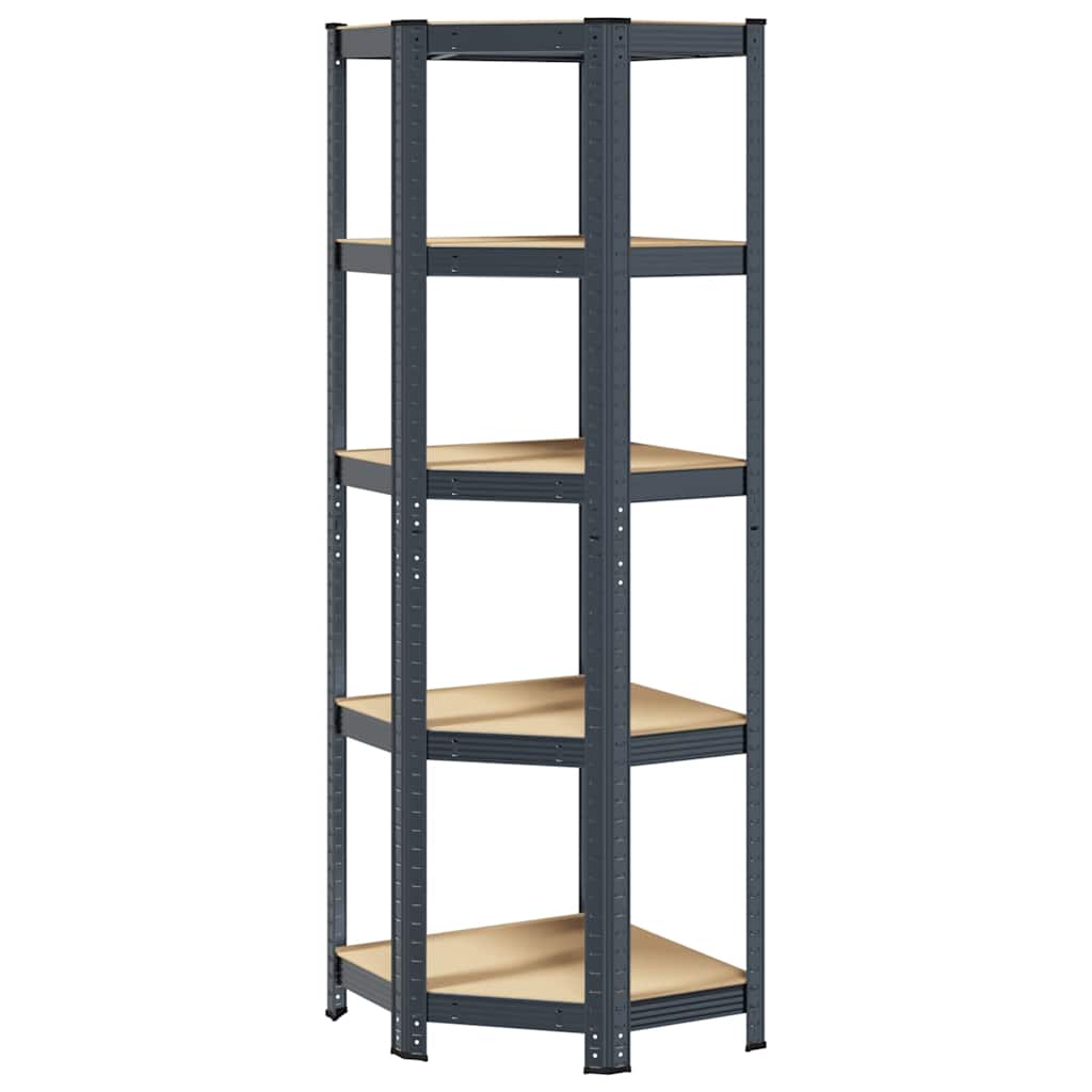 8721158392343_a_en_hd_1 vidaXL 5-Layer Corner Shelf Anthracite Steel&Engineered Wood - Image 2