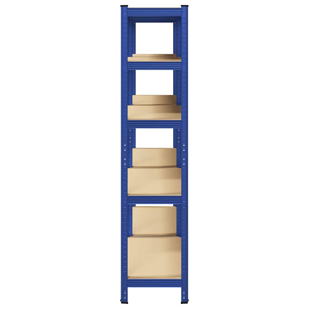 8721158392381_g_en_hd_3 vidaXL 5-Layer Storage Shelves 2 pcs Blue Steel&Engineered Wood - Image 6