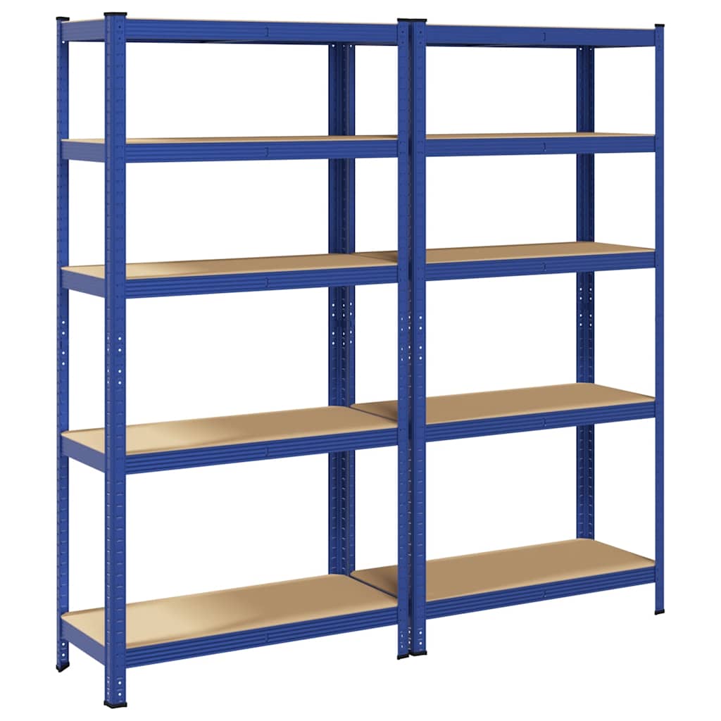 8721158392381_g_en_hd_4 vidaXL 5-Layer Storage Shelves 2 pcs Blue Steel&Engineered Wood - Image 7