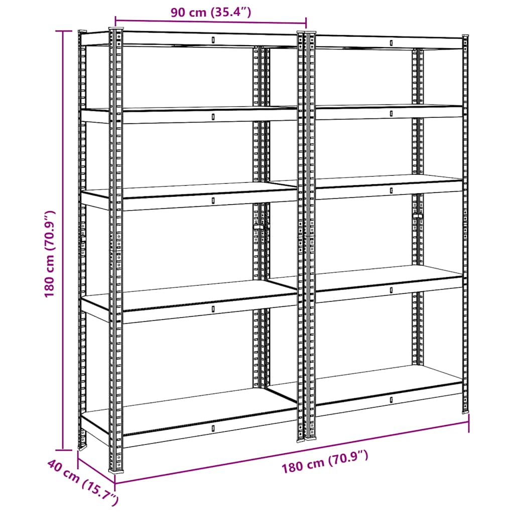 8721158392381_g_en_hd_9 vidaXL 5-Layer Storage Shelves 2 pcs Blue Steel&Engineered Wood - Image 12