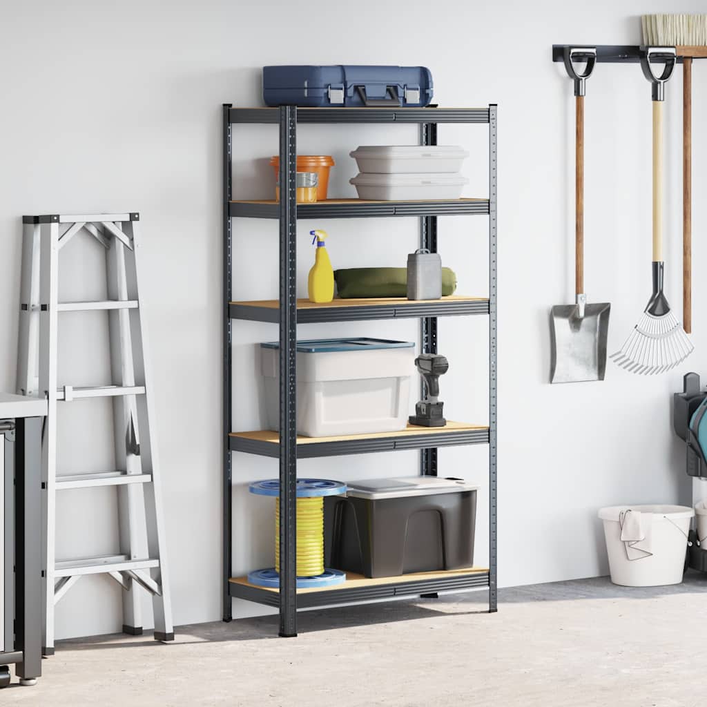 8721158392398_g_en_hd_1 vidaXL 5-Layer Storage Shelf Anthracite Steel&Engineered Wood - Image 4