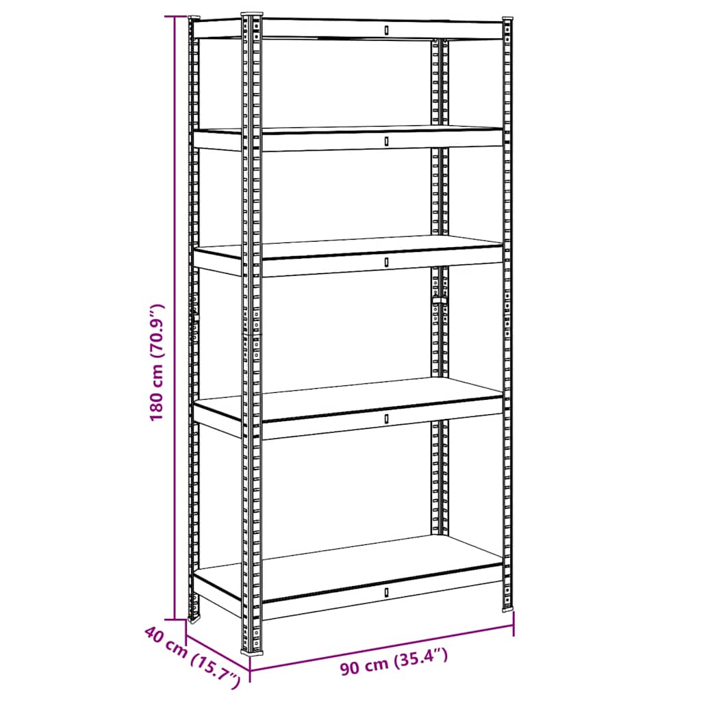 8721158392398_g_en_hd_10 vidaXL 5-Layer Storage Shelf Anthracite Steel&Engineered Wood - Image 13