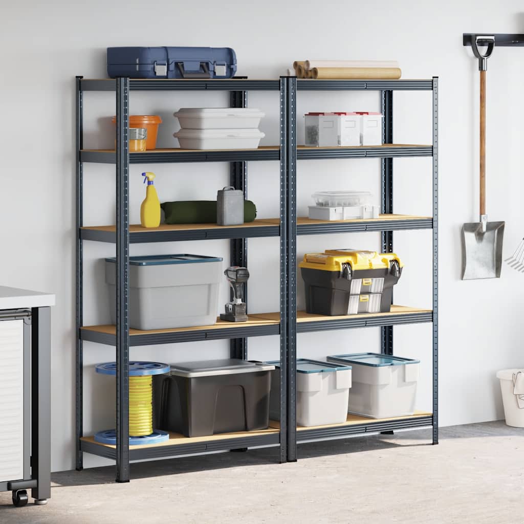 8721158392404_g_en_hd_1 vidaXL 5-Layer Storage Shelves 2 pcs Anthracite Steel&Engineered Wood - Image 4