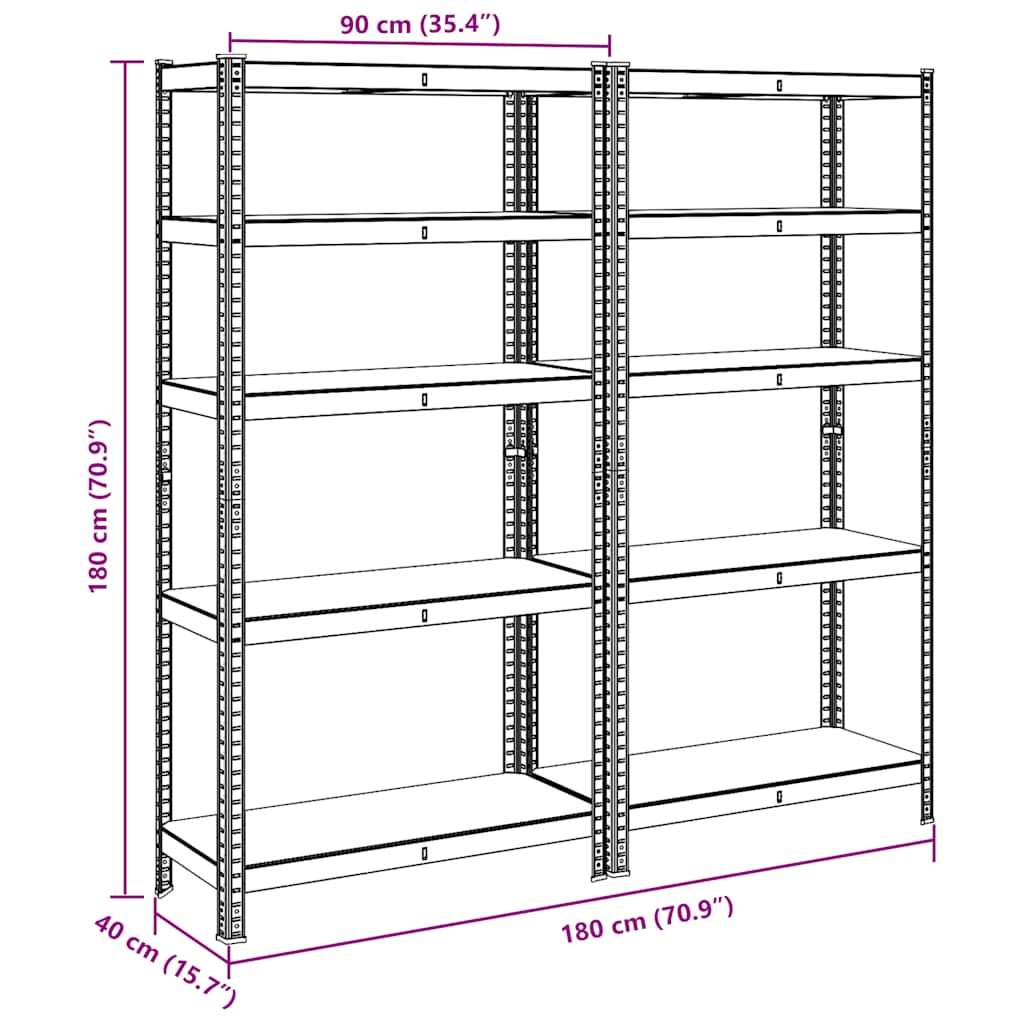 8721158392404_g_en_hd_10 vidaXL 5-Layer Storage Shelves 2 pcs Anthracite Steel&Engineered Wood - Image 13