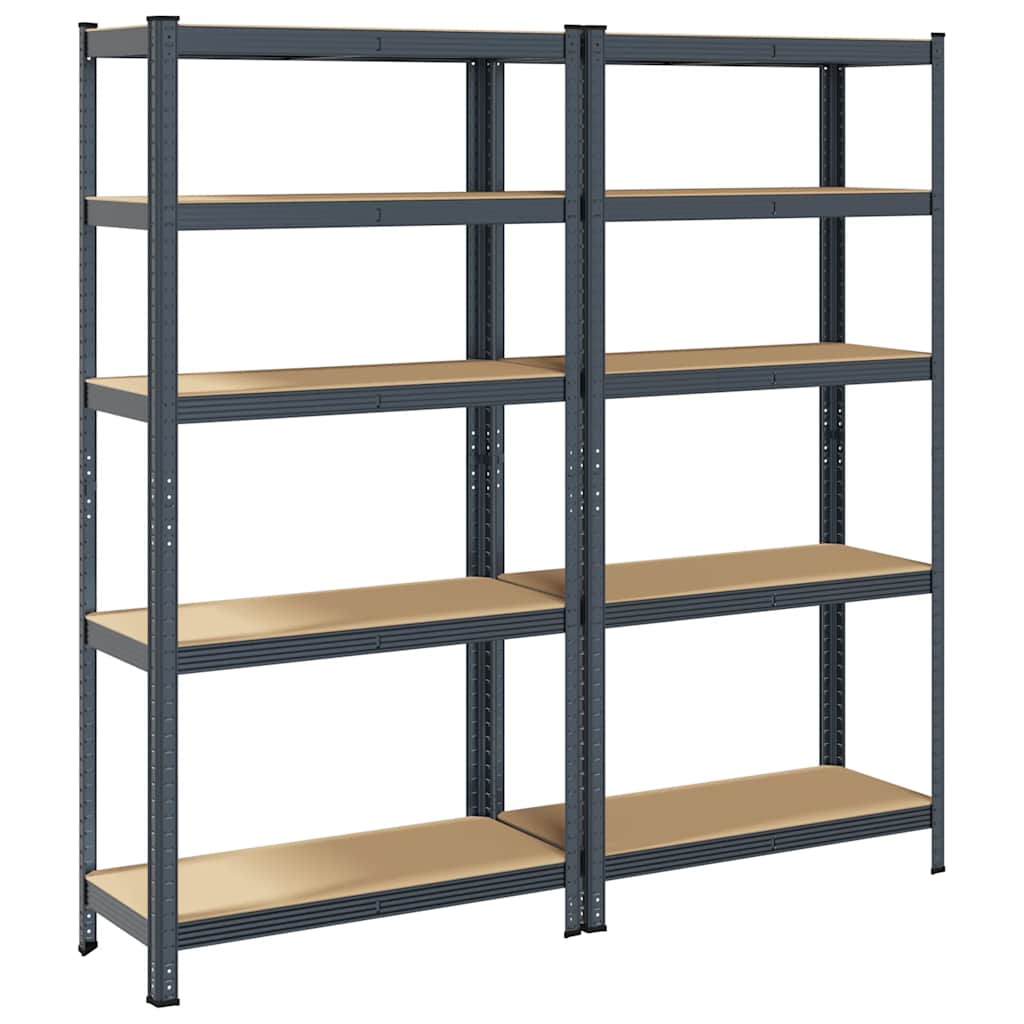 8721158392404_g_en_hd_4 vidaXL 5-Layer Storage Shelves 2 pcs Anthracite Steel&Engineered Wood - Image 7