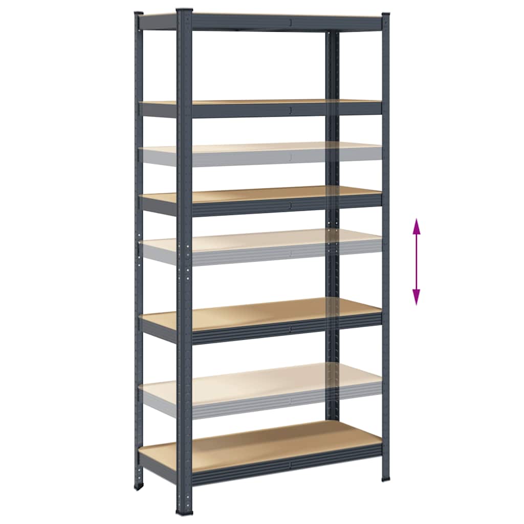 8721158392404_g_en_hd_6 vidaXL 5-Layer Storage Shelves 2 pcs Anthracite Steel&Engineered Wood - Image 9