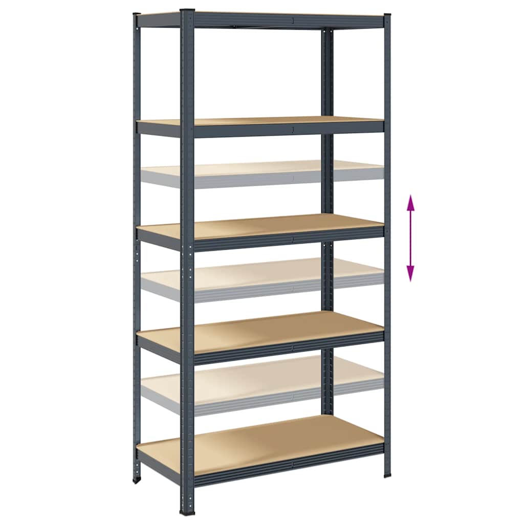 8721158392503_g_en_hd_6 vidaXL 5-Layer Storage Shelf Anthracite Steel&Engineered Wood - Image 9