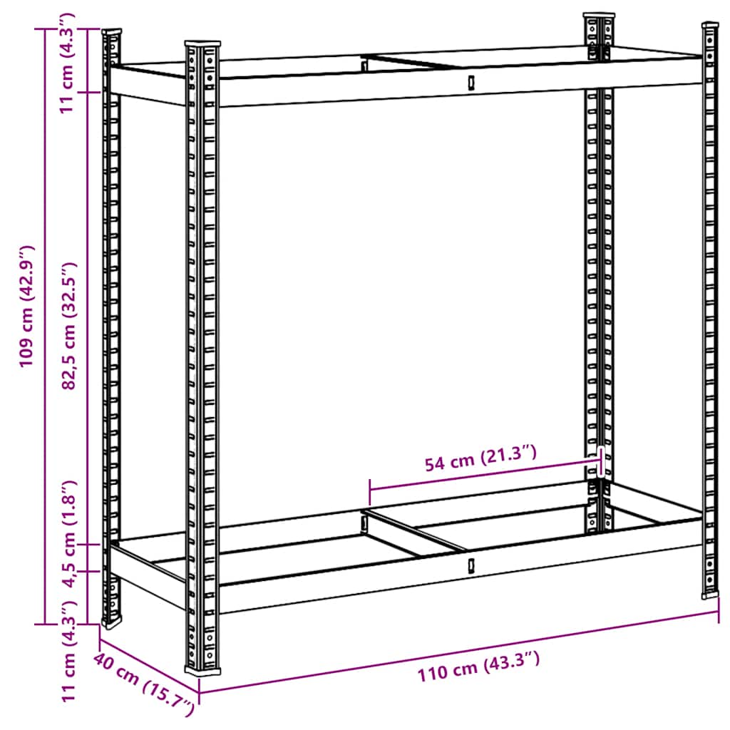 8721158392541_g_en_hd_9 vidaXL 2-Layer Tyre Shelf Silver 110x40x109 cm Steel - Image 12