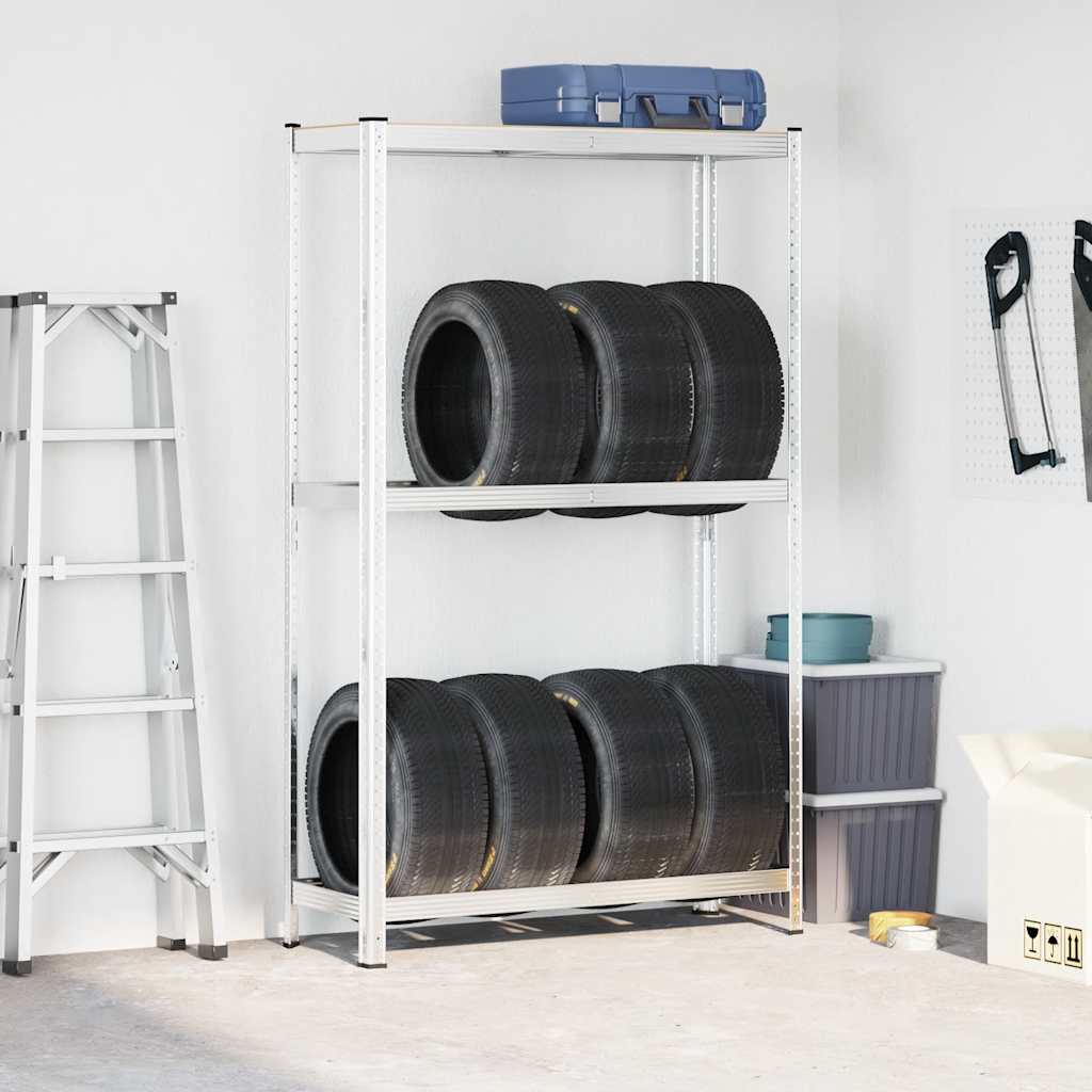8721158392565_g_en_hd_1 vidaXL 2-Layer Tyre Shelf Silver 110x40x180 cm Steel&Engineered Wood - Image 4
