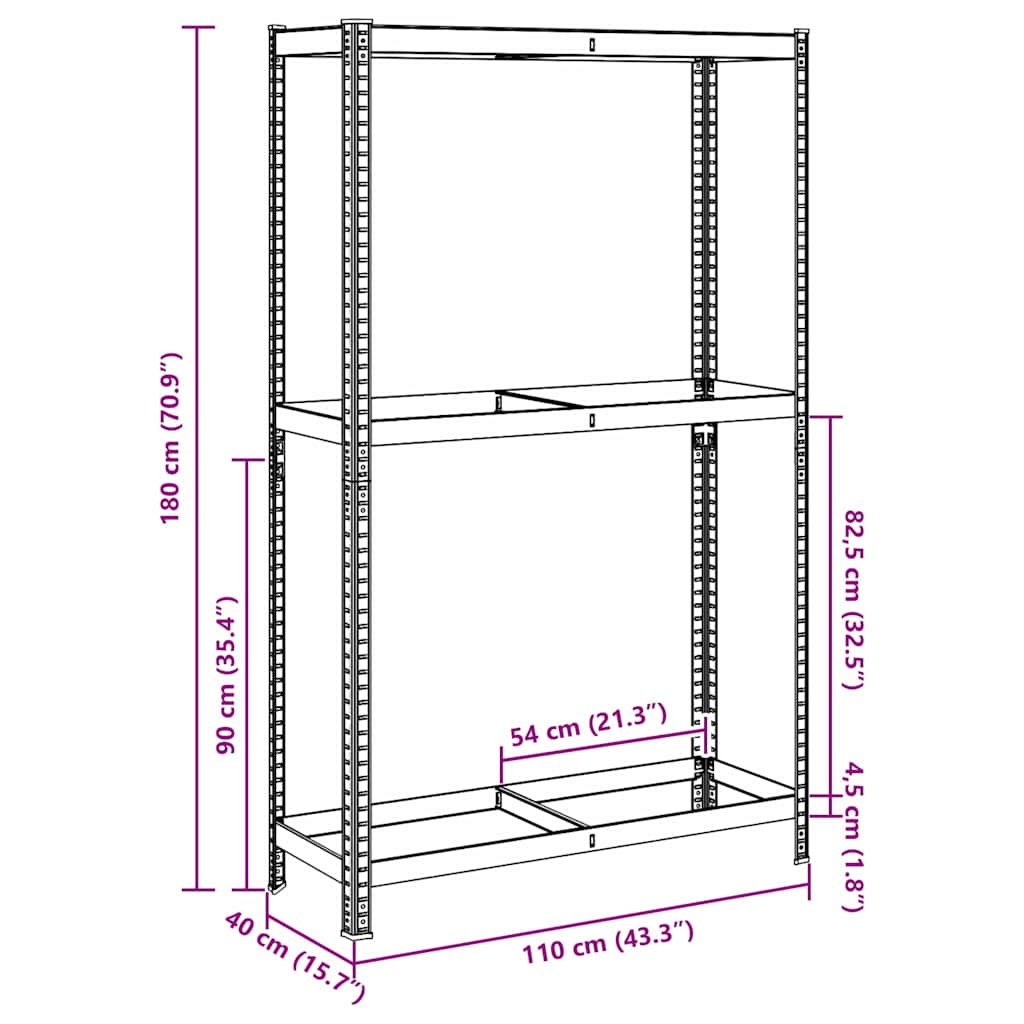 8721158392565_g_en_hd_9 vidaXL 2-Layer Tyre Shelf Silver 110x40x180 cm Steel&Engineered Wood - Image 12