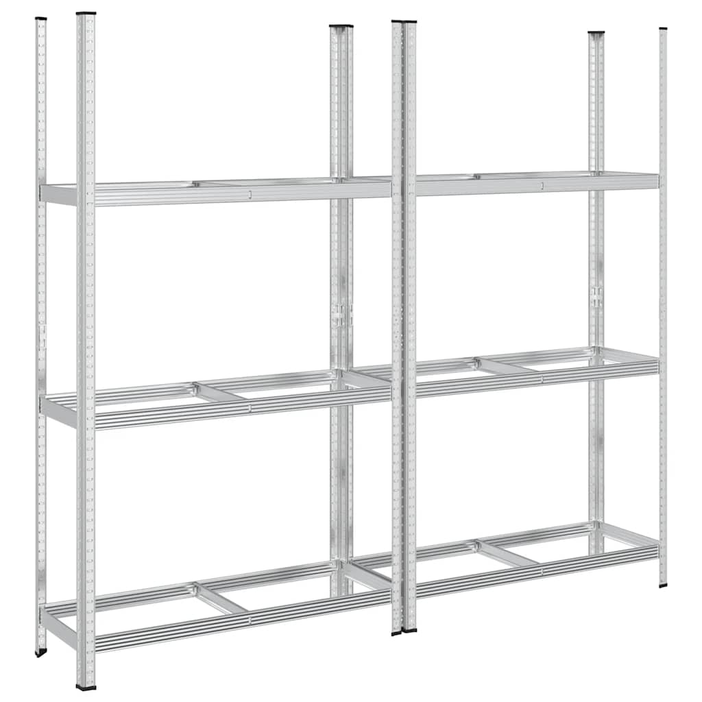8721158392596_a_en_hd_1 vidaXL 3-Layer Tyre Shelves 2 pcs Silver 110x40x200 cm Steel - Image 2
