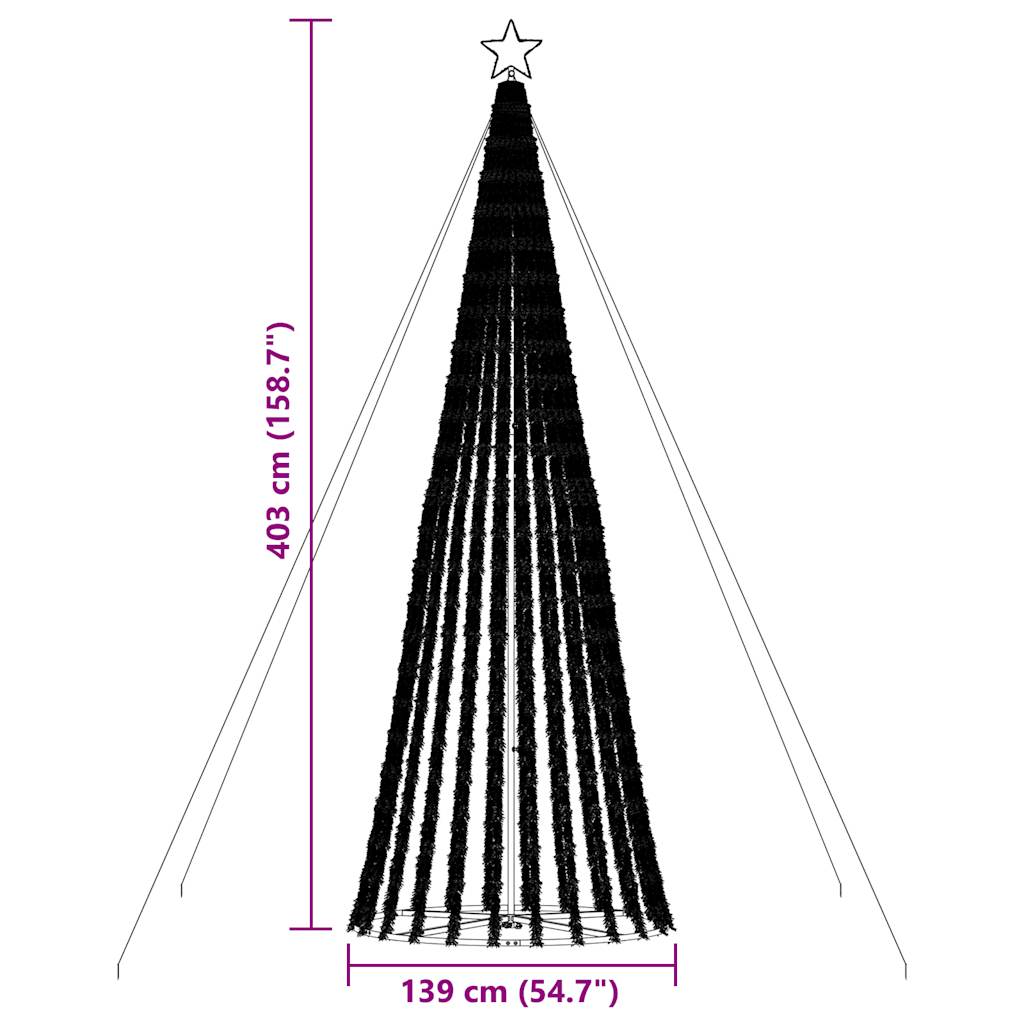 8721158394675_g_en_hd_9 vidaXL LED Christmas Tree 1028 LEDs Warm White 400 cm - Image 11